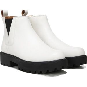 Zodiac White and Black Shiloh Chelsea Boot Size 9